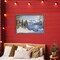 Stupell Industries Winter Mountain Lake Floating Frame, design by Petal Prints Design